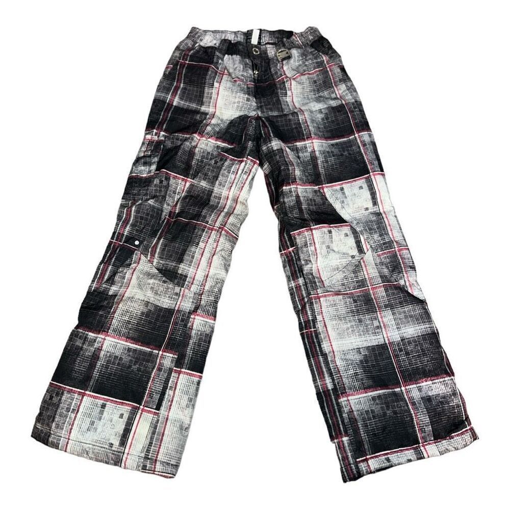 ZeroXposur Girl’s Plaid Snow Pants - Picture 1 of 4